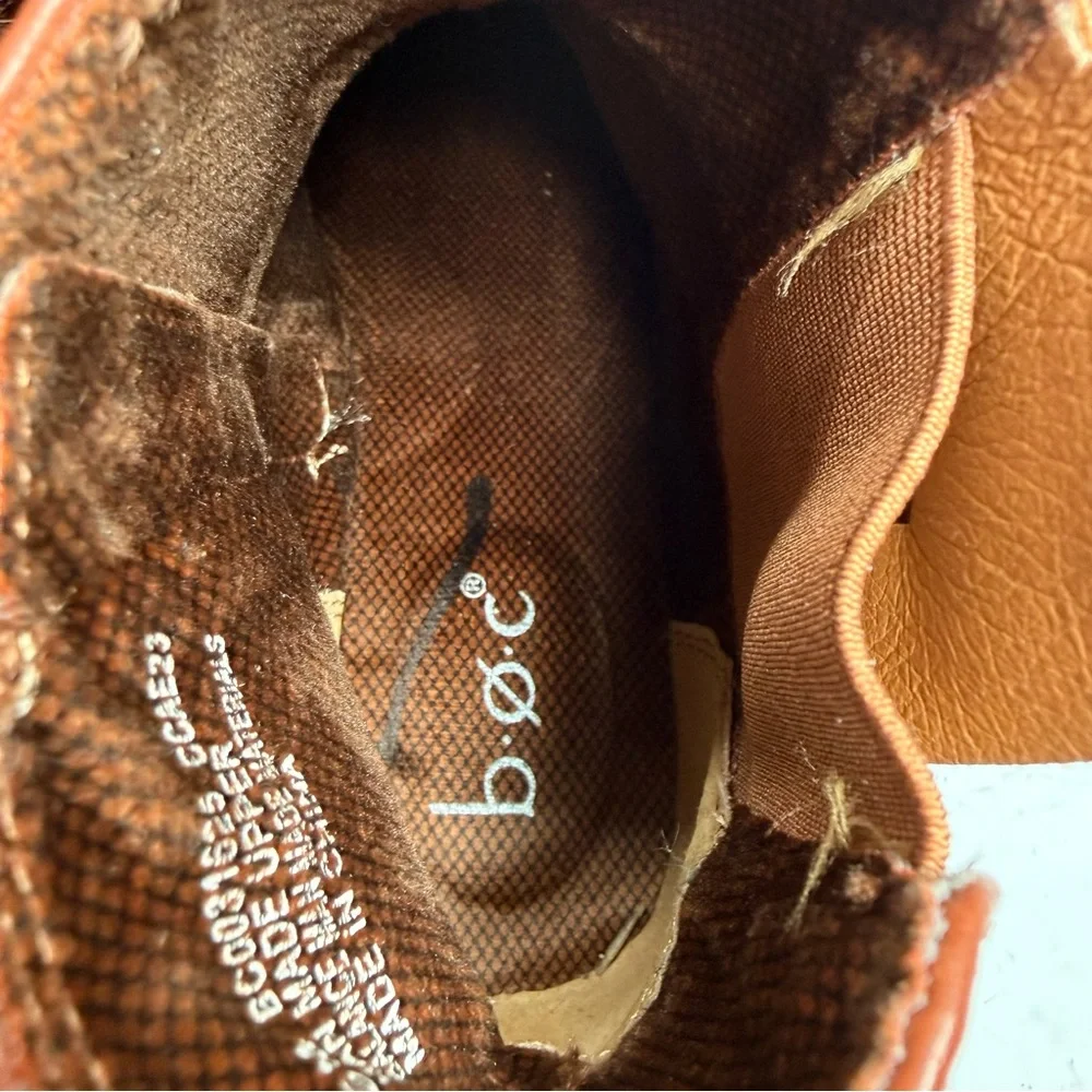 B.O.C‎ Claire Dark Tan Ankle Boots Women’s Size 6M